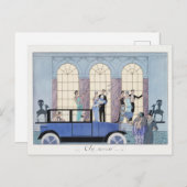 George Barbier, Art Deco Briefkaart (Voorkant / Achterkant)