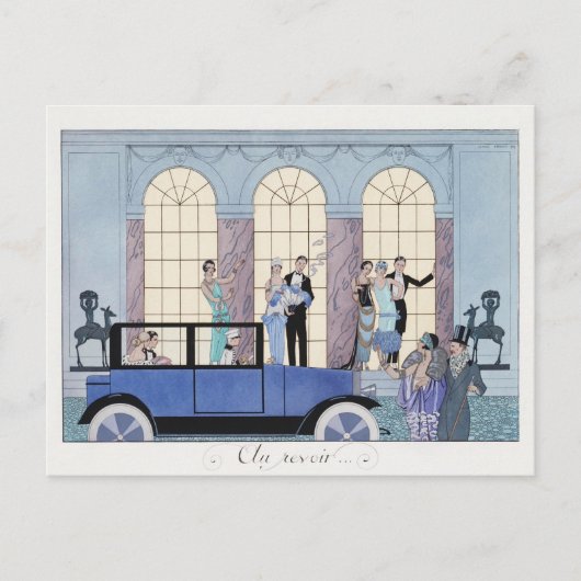 George Barbier, Art Deco Briefkaart (Voorkant)