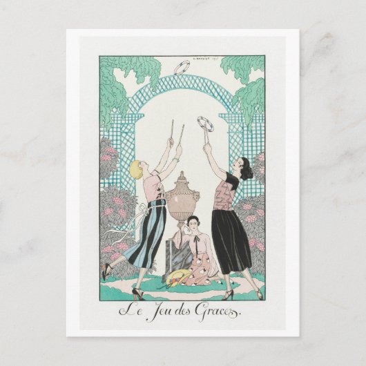 George Barbier, Art Deco Briefkaart (Voorkant)