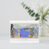 George Barbier, Art Deco Briefkaart (Staand voorkant)