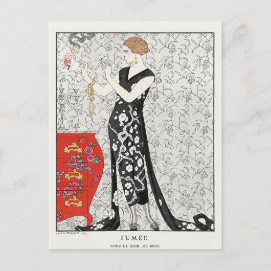 George Barbier, Art Deco Briefkaart (Voorkant)