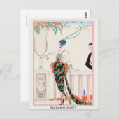 George Barbier, Art Deco Briefkaart (Voorkant / Achterkant)