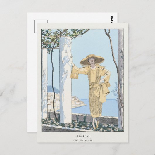 George Barbier, Art Deco Briefkaart (Voorkant / Achterkant)