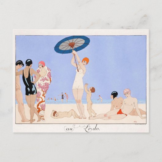 George Barbier, Art Deco Briefkaart (Voorkant)