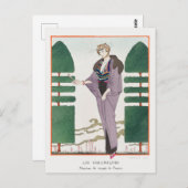 George Barbier, Art Deco Briefkaart (Voorkant / Achterkant)
