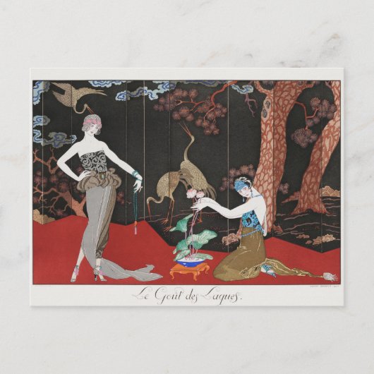 George Barbier, Art Deco Briefkaart (Voorkant)