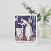 George Barbier, Art Deco Briefkaart (Staand voorkant)