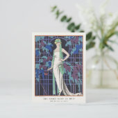 George Barbier, Art Deco Briefkaart (Staand voorkant)
