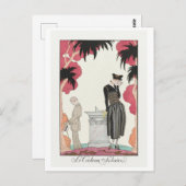 George Barbier, Art Deco Briefkaart (Voorkant / Achterkant)