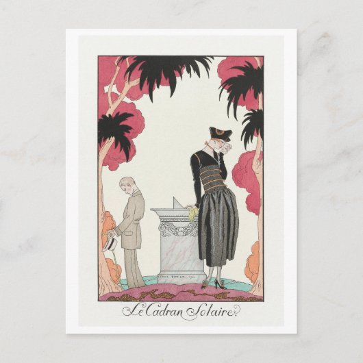 George Barbier, Art Deco Briefkaart (Voorkant)