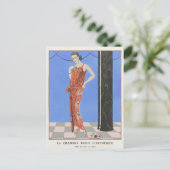 George Barbier, Art Deco Briefkaart (Staand voorkant)