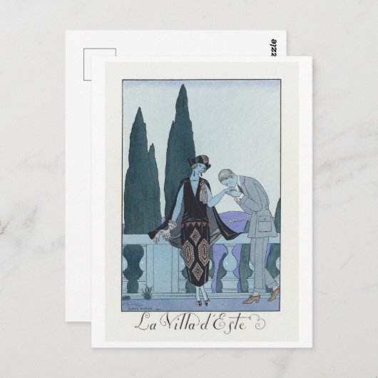 George Barbier, Art Deco Briefkaart (Voorkant / Achterkant)