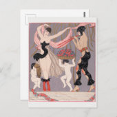 George Barbier, Art Deco Briefkaart (Voorkant / Achterkant)