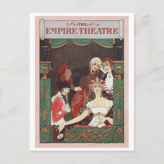 George Barbier, Art Deco Briefkaart (Voorkant)