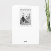 George Barbier Art déco Carte de remerciements mod (Dos)