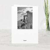 George Barbier Art déco Carte de remerciements mod (Dos)