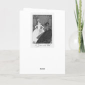 George Barbier Art déco Carte de remerciements mod (Dos)