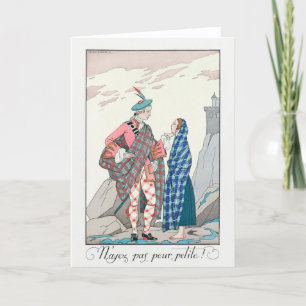 George Barbier, Art Deco Hartelijk dank Bedankkaart