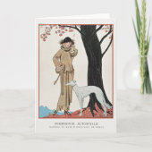 George Barbier, Art Deco Hartelijk dank Bedankkaart (Voorkant)