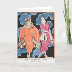 George Barbier, Art Deco Hartelijk dank Bedankkaart