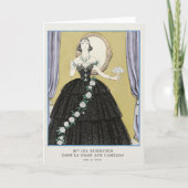George Barbier, Art Deco Hartelijk dank Bedankkaart (Voorkant)