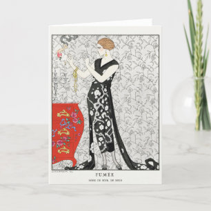 George Barbier, Art Deco Hartelijk dank Bedankkaart