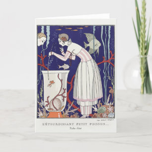 George Barbier, Art Deco Hartelijk dank Bedankkaart