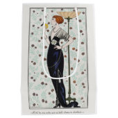 George Barbier, Art Deco Medium Gift Bag Cadeauzakje (Achterkant)