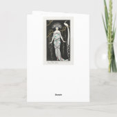 George Barbier Art Deco mode Bedankkaart (Achterkant)