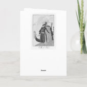 George Barbier Art Deco mode Hartelijk dank Bedankkaart (Achterkant)