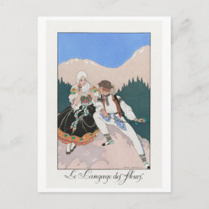 George Barbier, Art Deco-prentbriefkaart Briefkaart