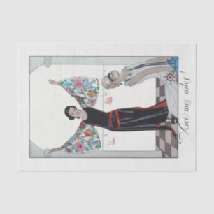 George Barbier, Art Deco Tissue Paper Tissuepapier