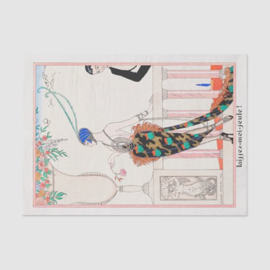 George Barbier, Art Deco Tissue Paper Tissuepapier (Voorkant)