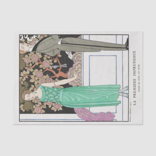 George Barbier, Art Deco Tissue Paper Tissuepapier (Voorkant)