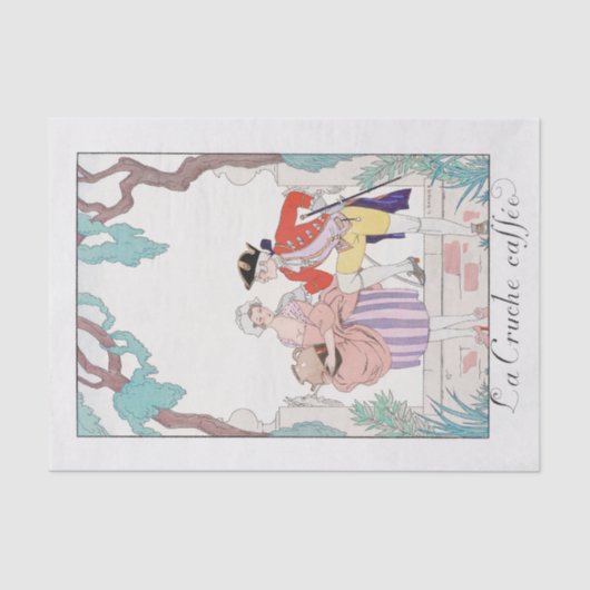 George Barbier, Art Deco Tissue Paper Tissuepapier (Voorkant)