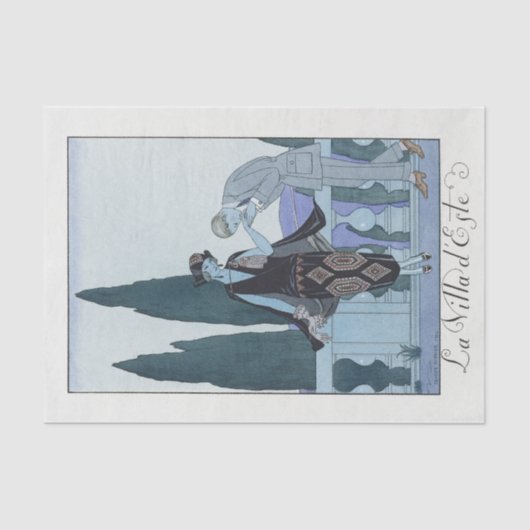 George Barbier, Art Deco Tissue Paper Tissuepapier (Voorkant)