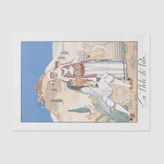 George Barbier, Art Deco Tissue Paper Tissuepapier (Voorkant)