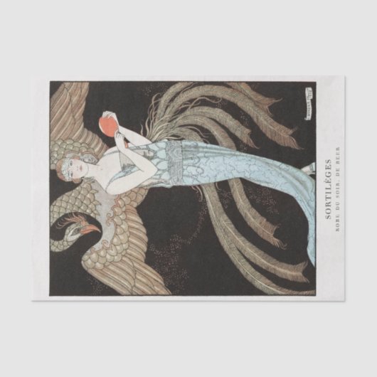 George Barbier, Art Deco Tissuepapier (Voorkant)