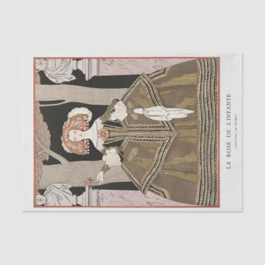 George Barbier, Art Deco Tissuepapier (Voorkant)