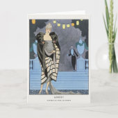 George Barbier, Carte de remerciements Art déco (Devant)