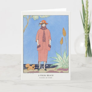 George Barbier, Carte de remerciements Art déco