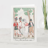 George Barbier, Carte de remerciements Art déco (Devant)