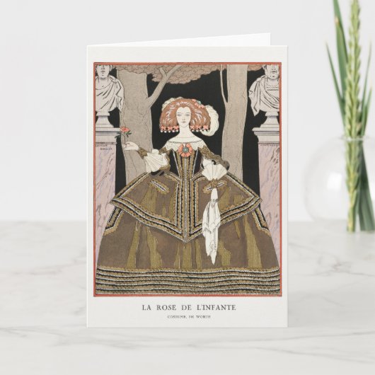 George Barbier, Carte de remerciements Art déco (Devant)