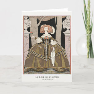 George Barbier, Carte de remerciements Art déco