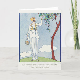 George Barbier, Carte de remerciements Art déco