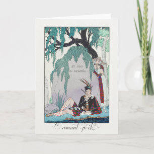 George Barbier, Carte de remerciements Art déco