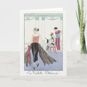 George Barbier, Carte de remerciements Art déco