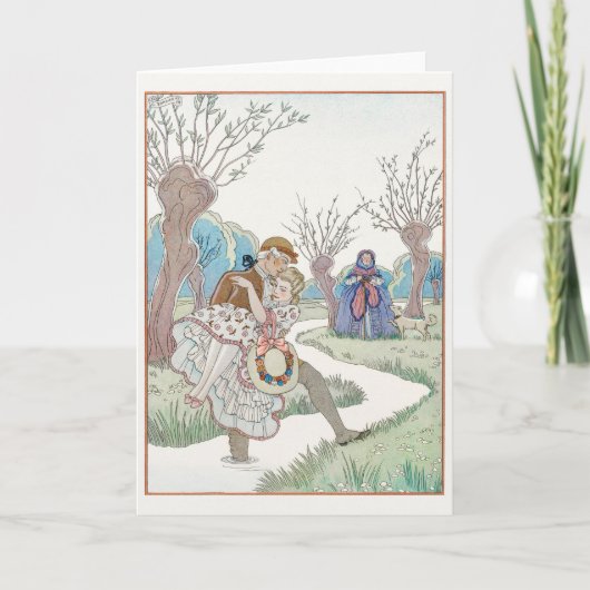 George Barbier, Carte de remerciements Art déco (Devant)