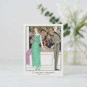 George Barbier, carte postale Art déco (Debout devant)