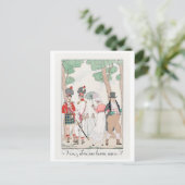 George Barbier, carte postale Art déco (Debout devant)